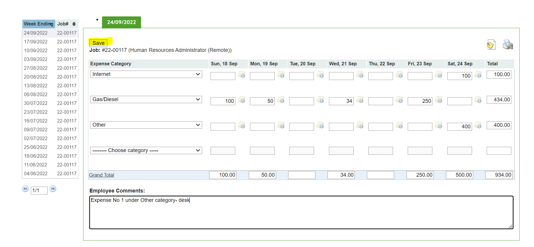Application, tableDescription automatically generated with medium confidence